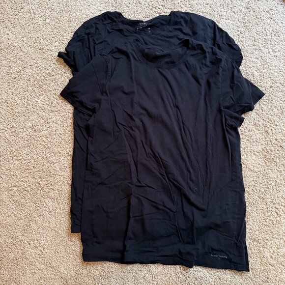 Pair of Thieves Black Crewneck T-Shirts – Set of 2, Size XL - Picture 1 of 4